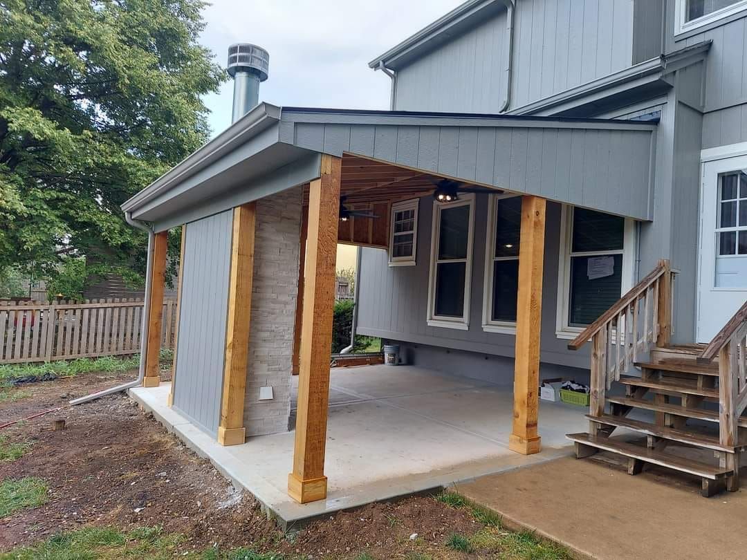 Wooden Covered Patio